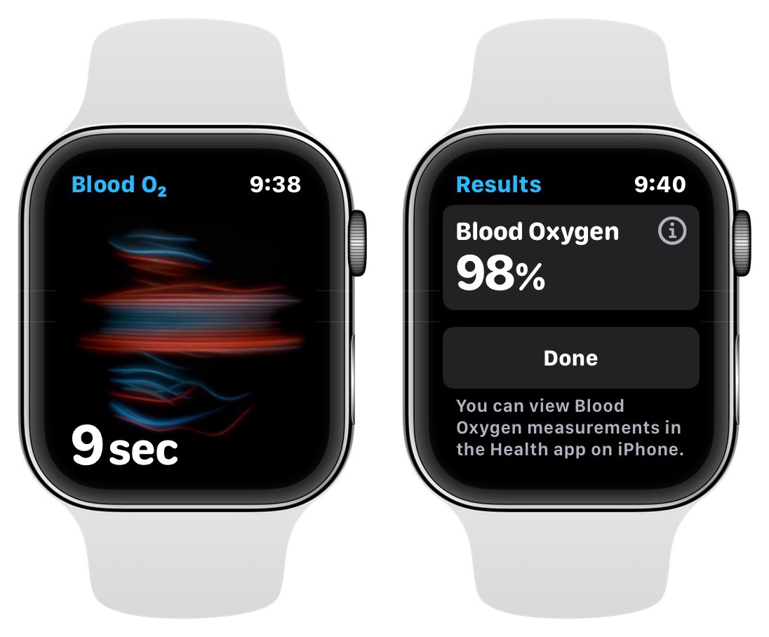 Tính năng đo nồng độ Oxy trong máu của Apple Watch